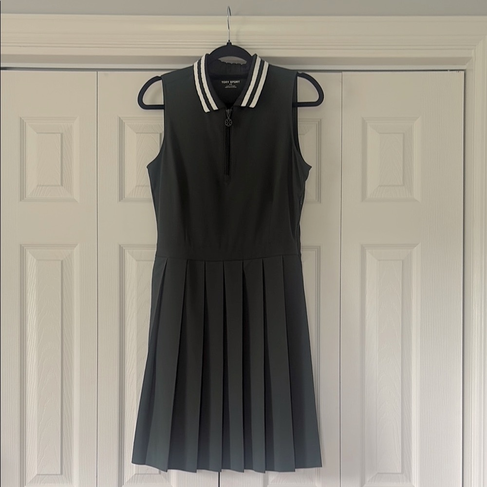 Tory Sport Dark Green Athletic Dress